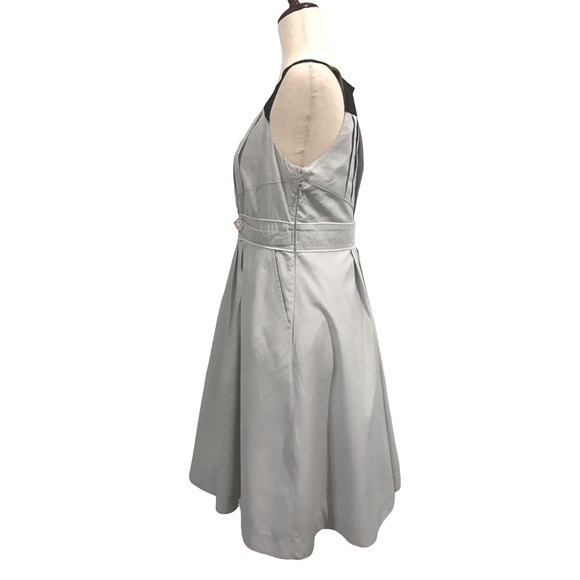 Floreat by Anthropologie Light Blue Dress Pockets Flower Buttons - Picture 3 of 12